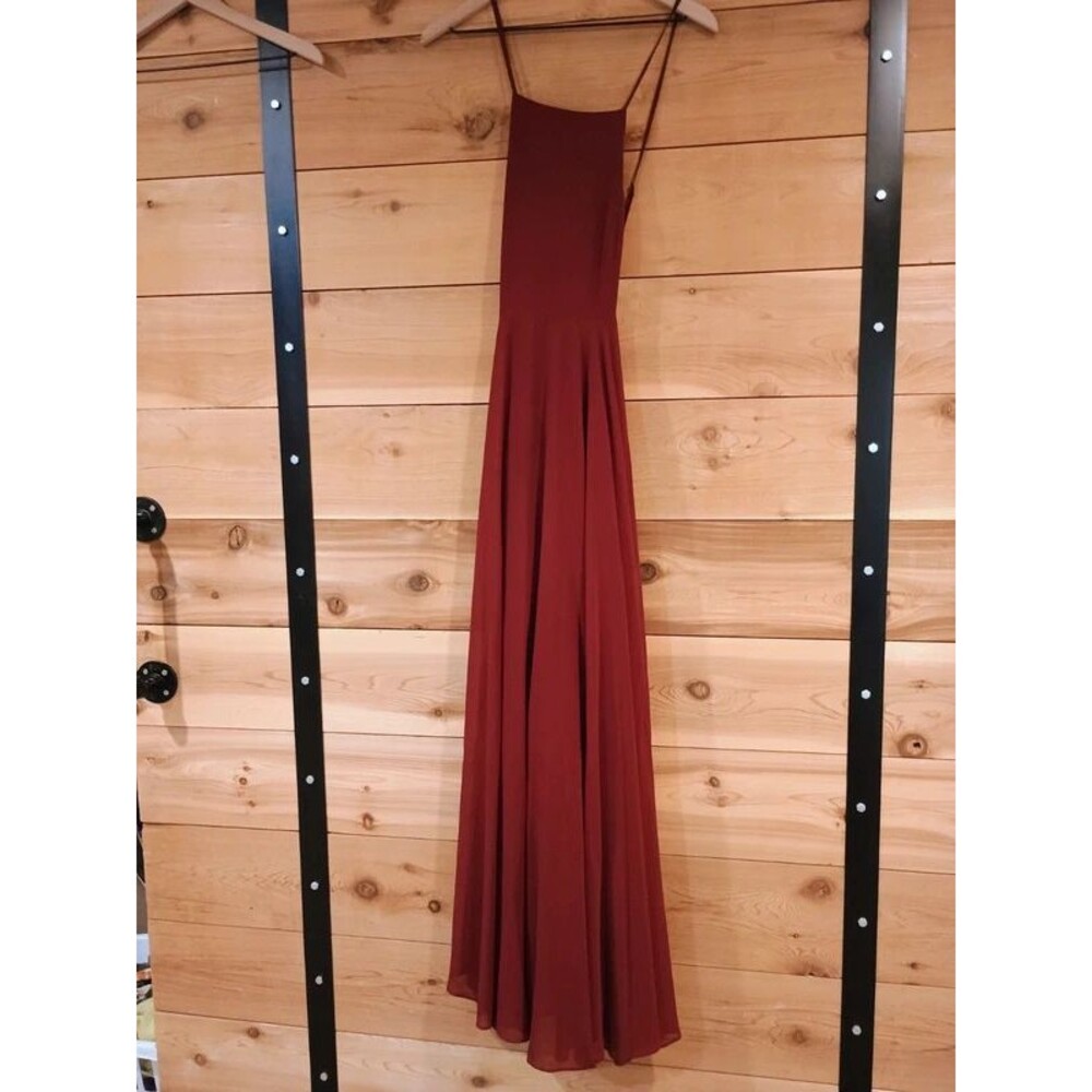 LuLu's Wine Red Long Maxi Dress Small Bridesmaid Homecoming Prom